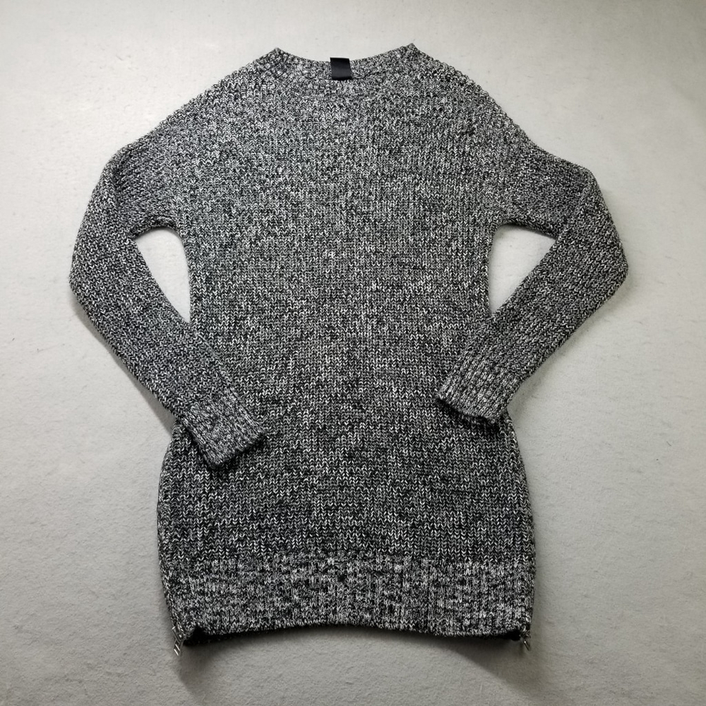Gap Sweater Dress Womens Size M Black Knit Long Sleeve Cotton